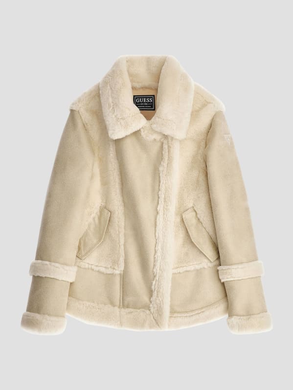 Faux-Fur and Suede Jacket (7-16) | GUESS Canada Faux-Fur and Suede Jacket (7-16) | GUESS Canada