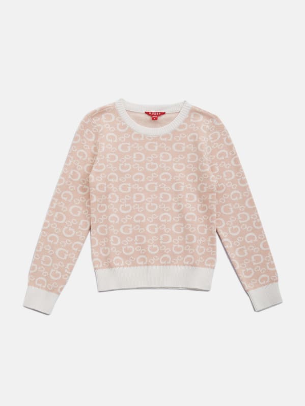 Eco Jackie Logo Sweater (7-14) | GUESS Factory