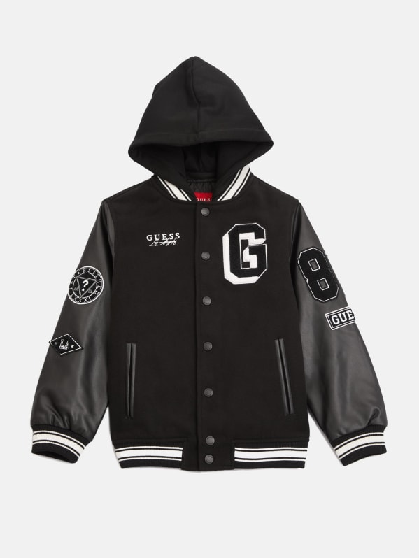 Mark Varsity Jacket (7-16) | GUESS Factory Mark Varsity Jacket (7-16) | GUESS Factory
