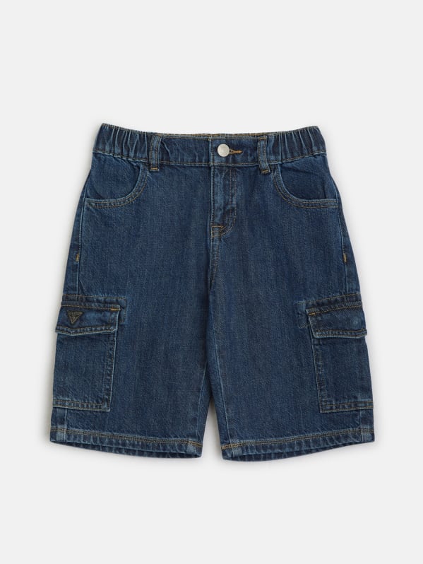 Everet Denim Cargo Shorts (7-18) | GUESS Factory