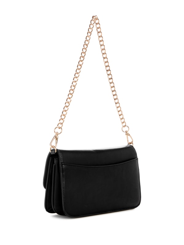【LABROS】Oval Logo Wavy Padded Bag (Black) Small Bloom pebbled boxy bag | Ela | Shop Women's Crossbody