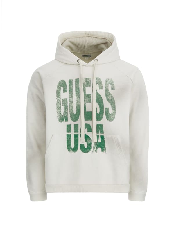 最安値級価格 oversized logo GUESS | hoodie ミュージシャン