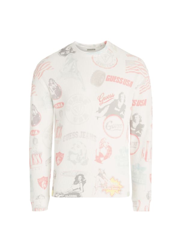 Long-Sleeve Waffle Tee | GUESS Long-Sleeve Waffle Tee | GUESS