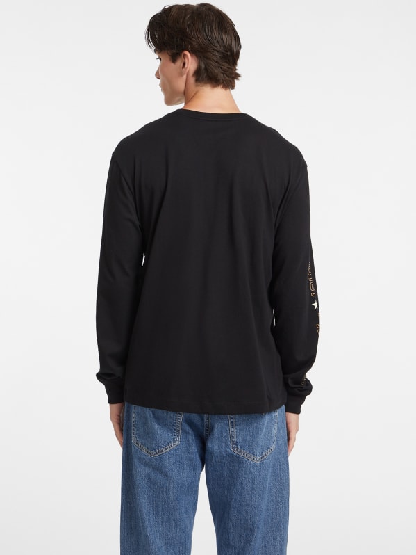 Stamp Logo Long-Sleeve Tee | GUESS Jeans