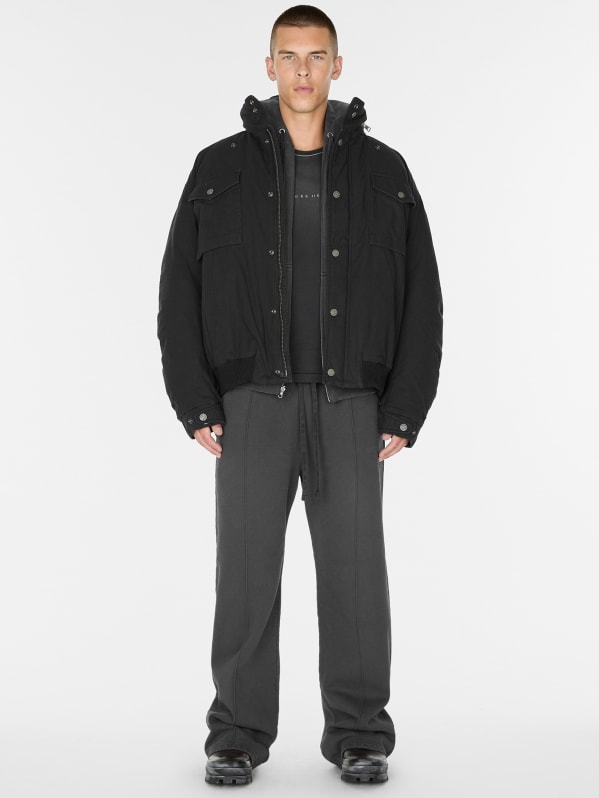 cotton ripstop parka jacket | GUESS