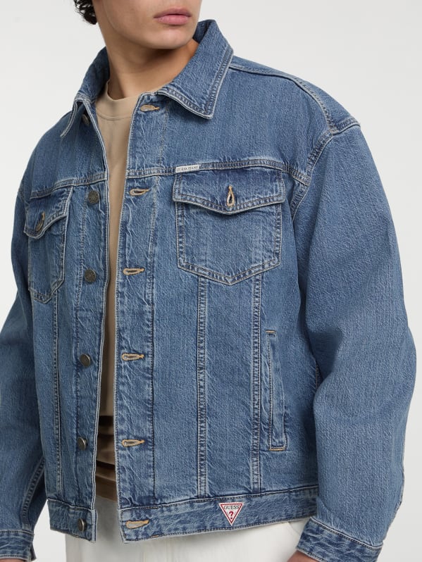 お歳暮・冬ギフト特集2024 Jacket Trucker Denim Oversized | Jeans GUESS ジャケット・アウター