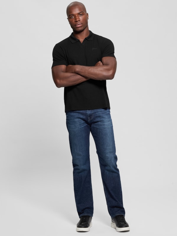 Ryker Rib Knit Polo | GUESS Canada