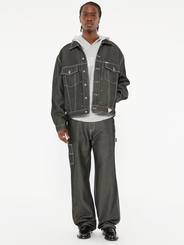 【即発送可能】 GUESS Originals GUESS | Jacket Trucker Denim Metallic ジャケット・アウター