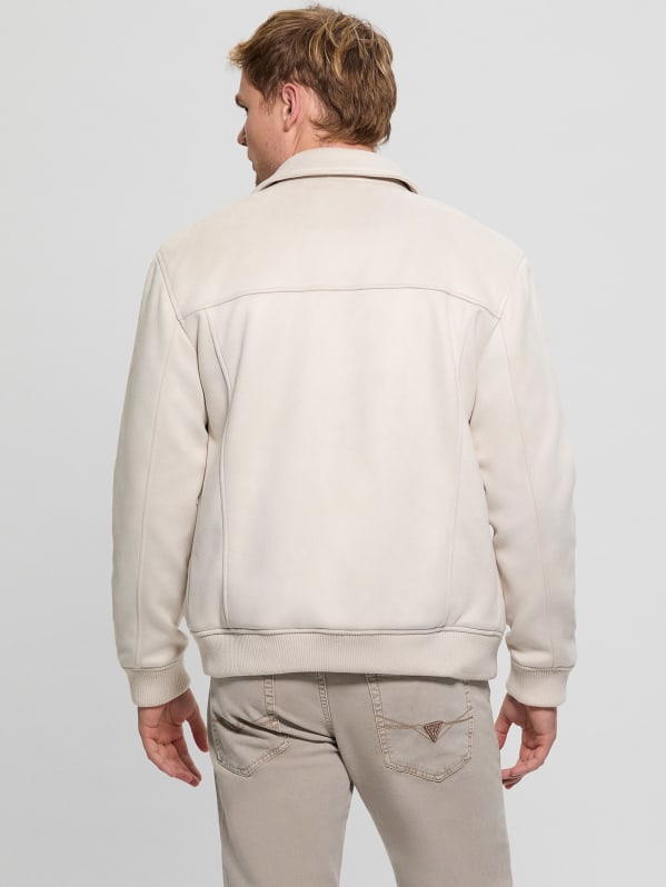 Eco Faux-Suede Trucker Jacket | GUESS