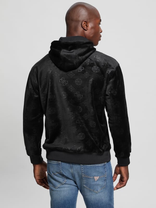 Embossed Velvet Hoodie | GUESS