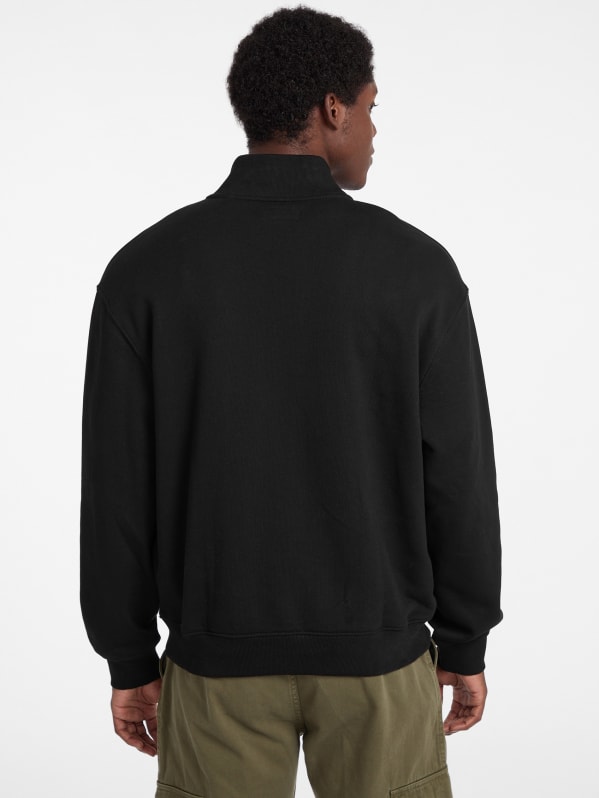 Eco Half-Zip Logo Sweater | GUESS Canada