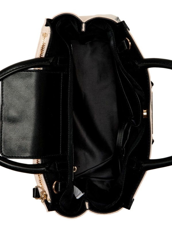 希少 黒入荷！ Hauser Factory GUESS | Satchel Canvas Color-Block 小物