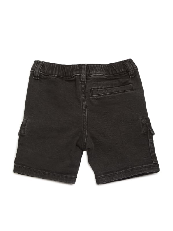 Everet Black Cargo Shorts (2-6) | GUESS Factory
