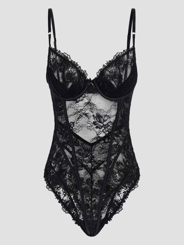 最も優遇 Lace Floral Rebecca Bodysuit GUESS | カーテン