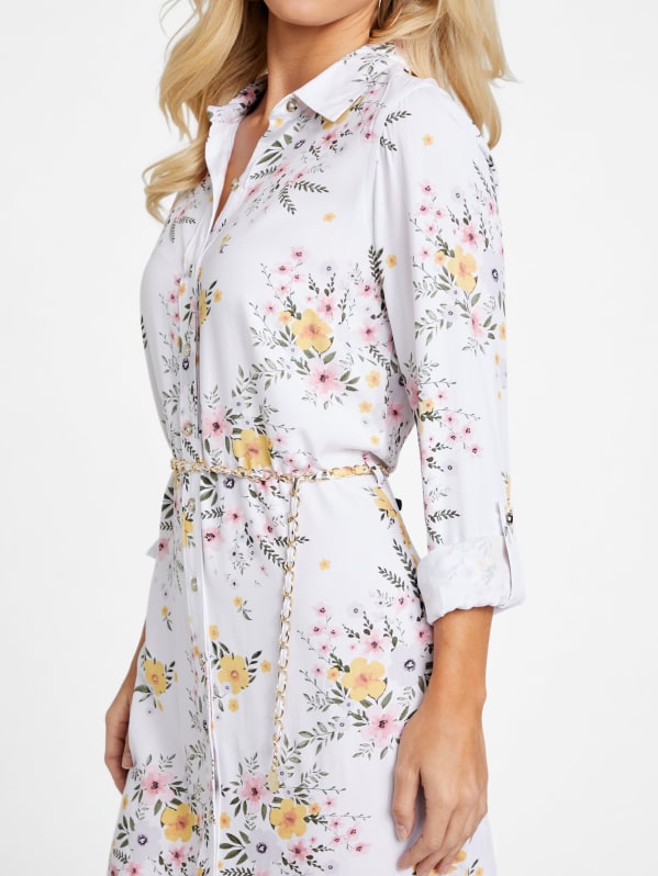 Misti Printed Shirt Dress | GUESS Factory