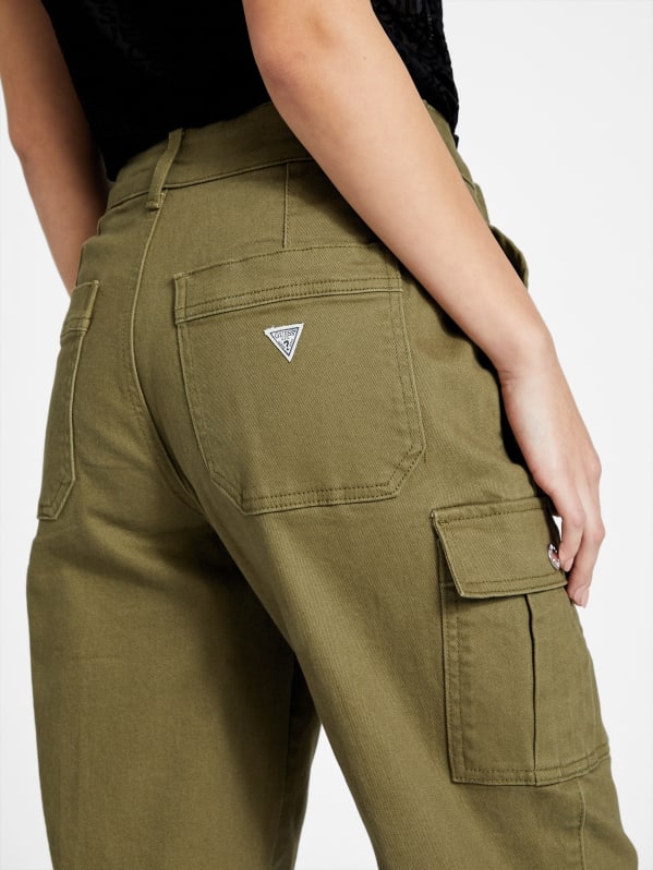 Hailey High-Rise Cargo Jeans | GUESS Factory