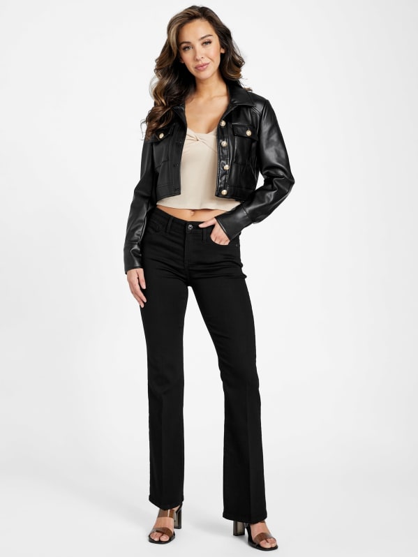 Estela Faux-Leather Jacket | GUESS Factory