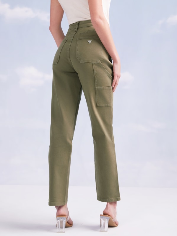 Lynne Straight Utility Jeans | GUESS Factory