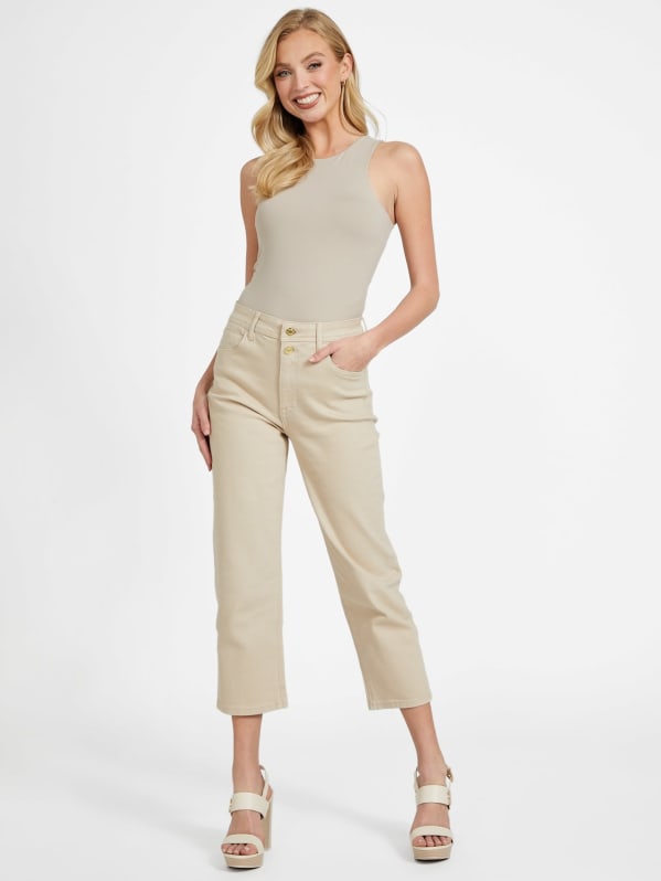 パンツ   JEANS Woman Pants Ivory J20J225334 ADA Silver Jeans Co. Women's Denim Utility Cargo Jeans, Indigo
