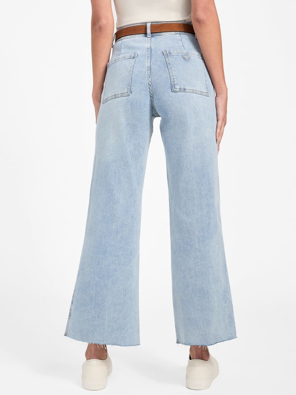 Sandie Wide Leg Denim Pants | GUESS Factory