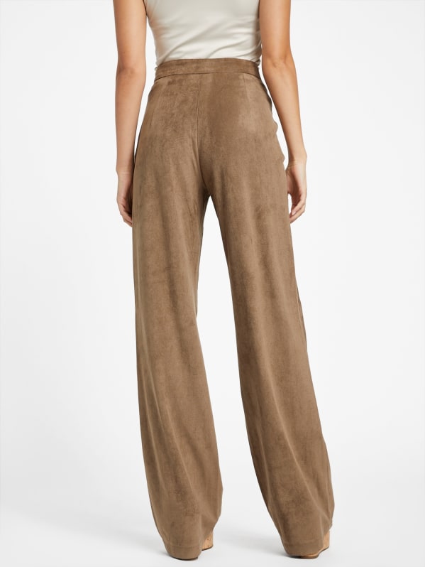 Lerika Faux-Suede Pants | GUESS Factory Lerika Faux-Suede Pants | GUESS Factory
