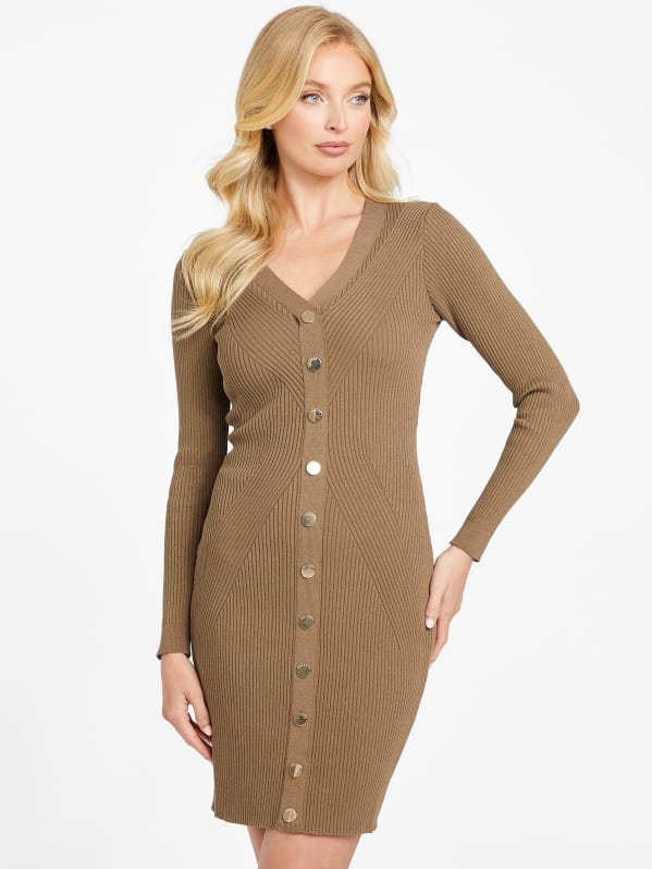 送料無料 日本 Mina Ca Factory GUESS | Dress Sweater トップス