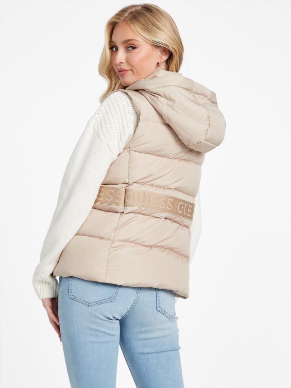 Hailey Hooded Quilted Vest | GUESS Factory