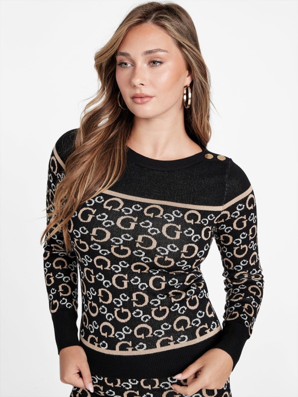 Tianna Boatneck Logo Sweater Tianna Boatneck Logo Sweater