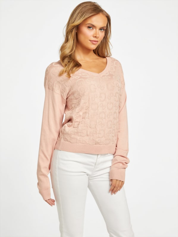 Ritchell Logo Sweater | GUESS Factory