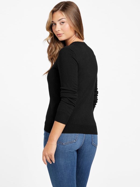 Odetta Logo Sweater | GUESS Factory