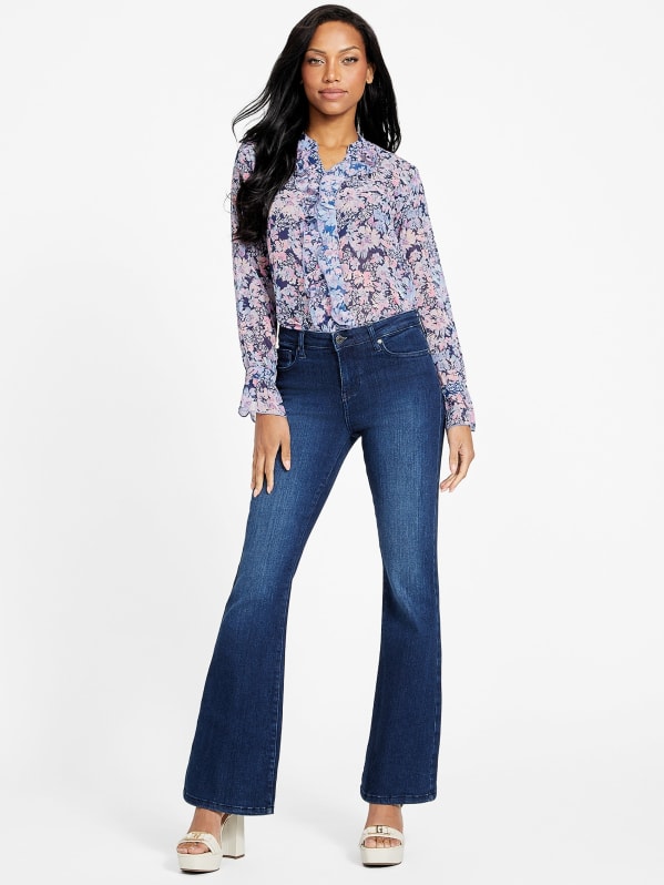 Eco Paula Floral Top | GUESS Factory Eco Paula Floral Top | GUESS Factory