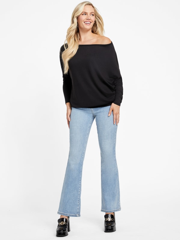 Ceci Dolman Off-the-Shoulder Top | GUESS Factory Ceci Dolman Off-the-Shoulder Top | GUESS Factory