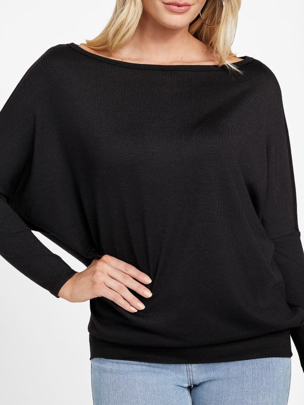 Ceci Dolman Off-the-Shoulder Top | GUESS Factory Ceci Dolman Off-the-Shoulder Top | GUESS Factory