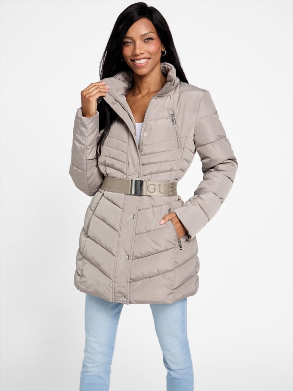Stevie Hooded Puffer Coat | GUESS Factory Stevie Hooded Puffer Coat | GUESS Factory