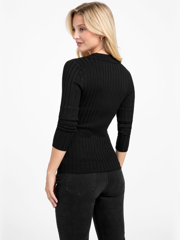 DAIRIKU Brat Pack 黒ニットセーター Free size Ribbed mini dress with zipper - Dresses and jumpsuits - BSK
