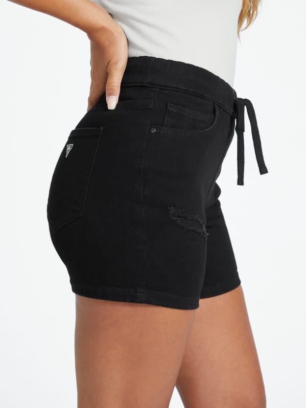 Eco Anya Mid-Rise Jogger Shorts | GUESS Factory