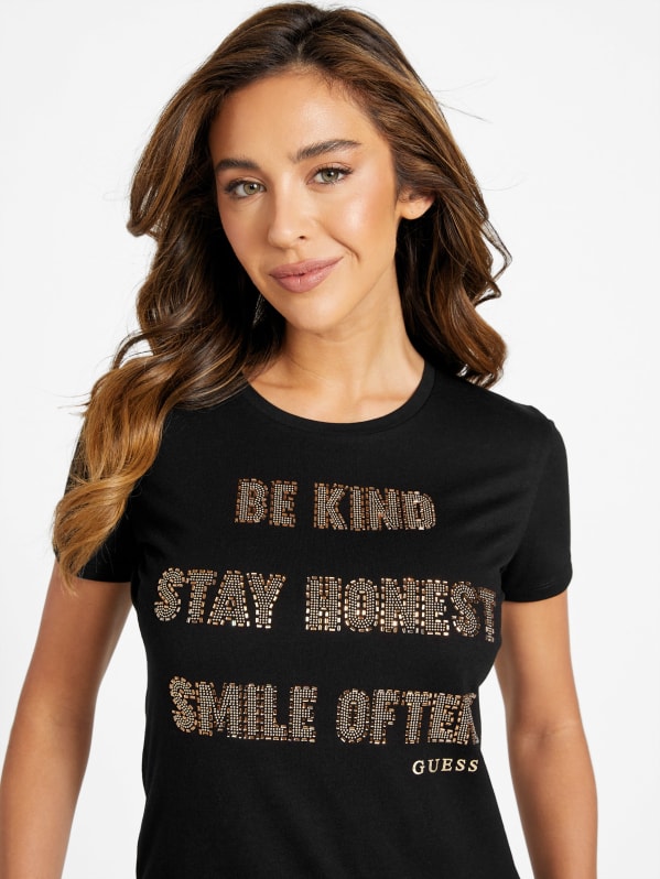 GLITTER LOGO FIT TEE – BEEDEN