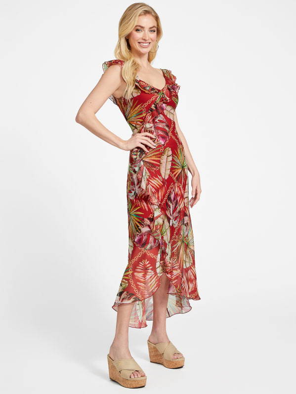 信頼も厚い Eco Factory GUESS | Dress Maxi Printed Xena Clothing