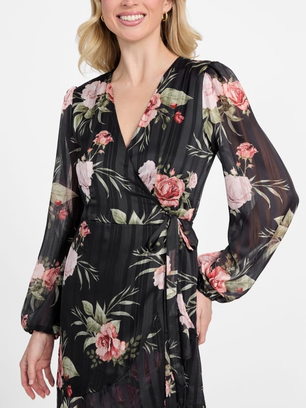 Sidel Printed Wrap Dress Sidel Printed Wrap Dress