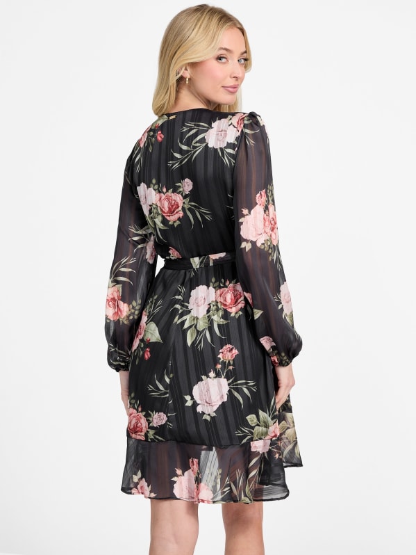 Kerry Striped Ruffle Dress