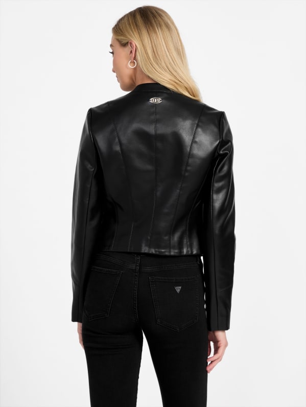 Louisa Faux-Leather Cover Up | GUESS Factory