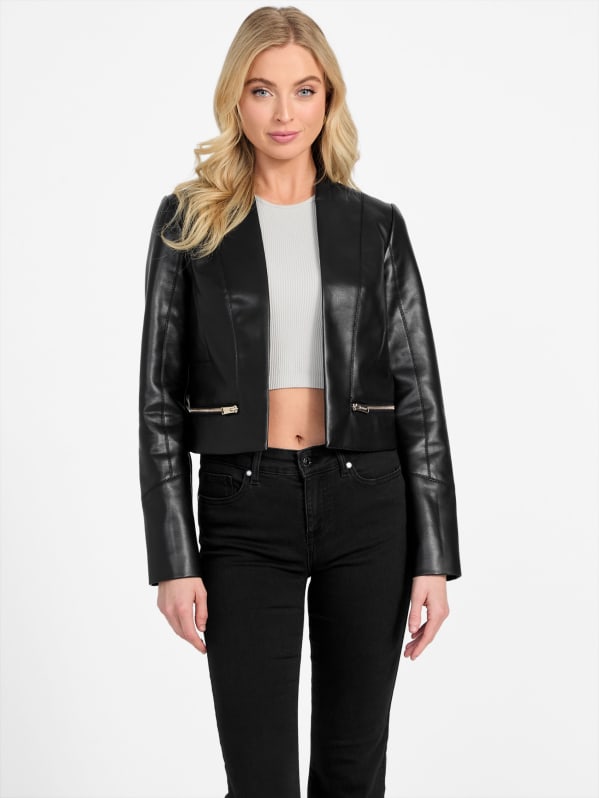 Louisa Faux-Leather Cover Up | GUESS Factory