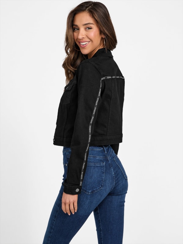 ジャケット  JEANS Woman Jacket Black DW0DW18860BDS Eco Camilia Denim Jacket | GUESS Factory