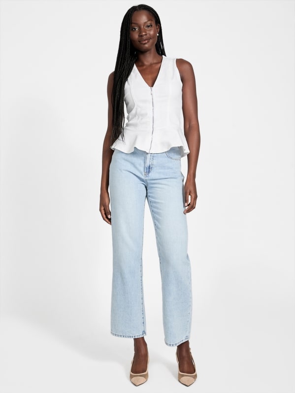 Devika Peplum Top | GUESS Factory Devika Peplum Top | GUESS Factory