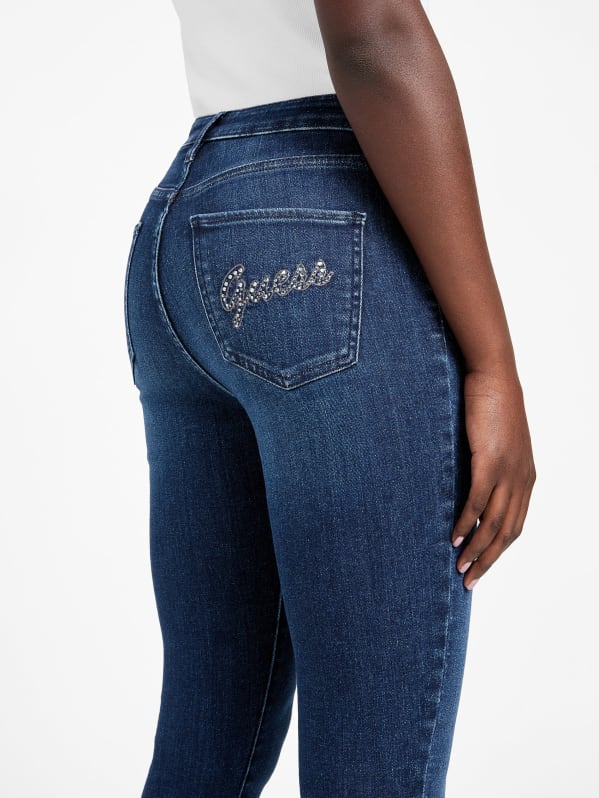 Vibrant Miu Rhinestone Jeans – Fitness Hub Shop