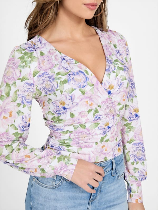 Veronica Floral Top | GUESS Factory Veronica Floral Top | GUESS Factory