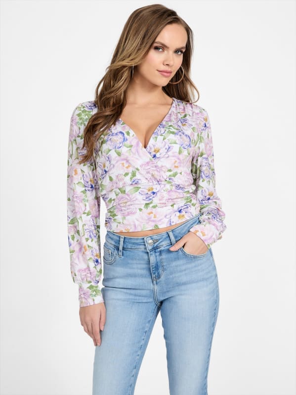 Veronica Floral Top | GUESS Factory Veronica Floral Top | GUESS Factory