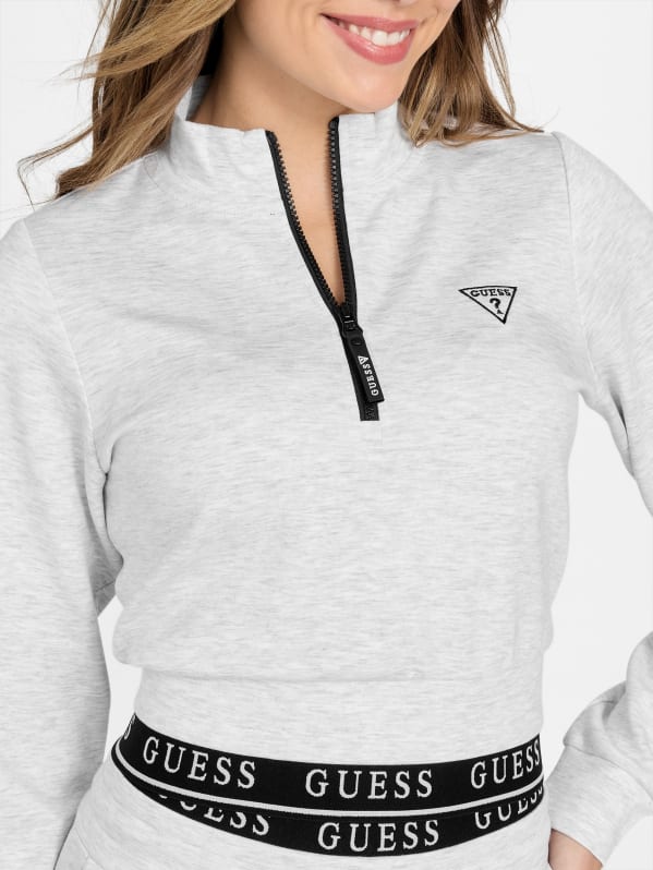 Irene Half-Zip Sweatshirt | GUESS Factory Ca