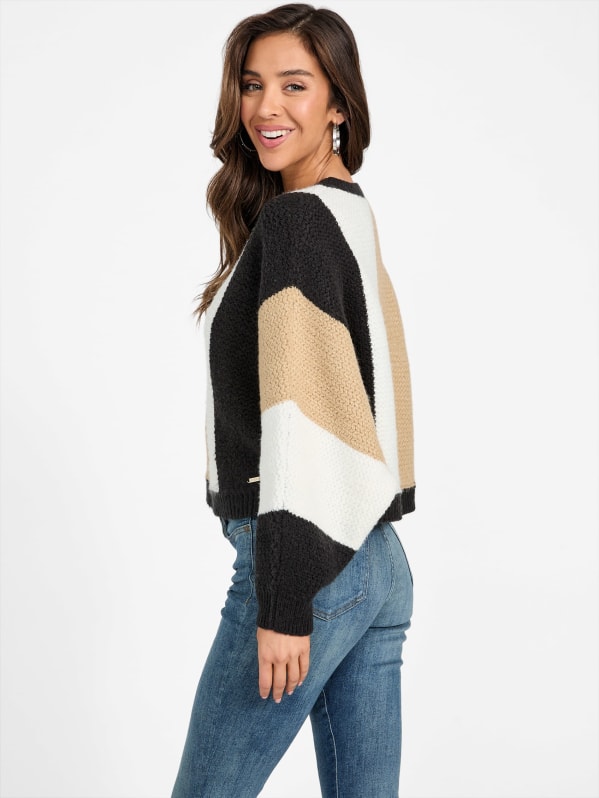 Abby Color-Block Sweater | GUESS Factory