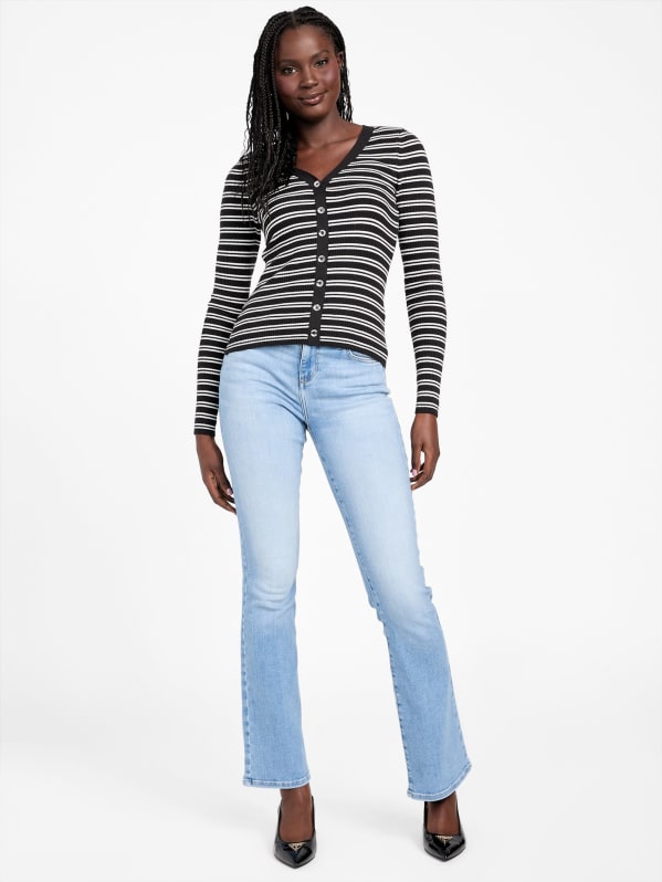 Ella Striped Sweater Top | GUESS Factory Ca